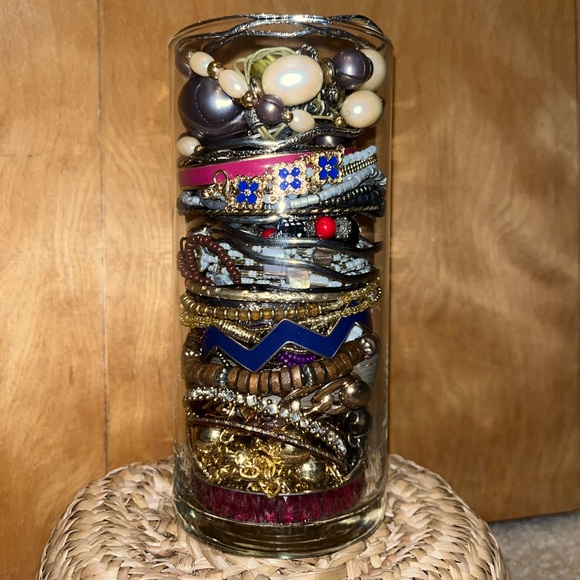 Mystery Jewelry Jar! Variety of Gold, Silver, & Colored new & vintage pieces! - Picture 1 of 4